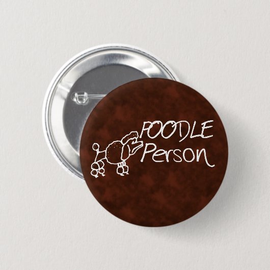 Pudel-Person Button (Vorne & Hinten)