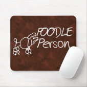 Pudel-Person Mousepad (Mit Mouse)