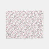 Pudel-Pink-Muster Fleecedecke (Vorderseite (Horizontal))