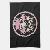 Pudel-Pirat 1cl Küchentuch (Vertikal)