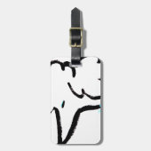 Pudel-Porträt Gepäckanhänger (Vorderseite vertikal)