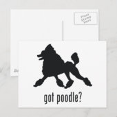 Pudel Postkarte (Vorne/Hinten)