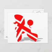 Pudel Postkarte (Vorne/Hinten)