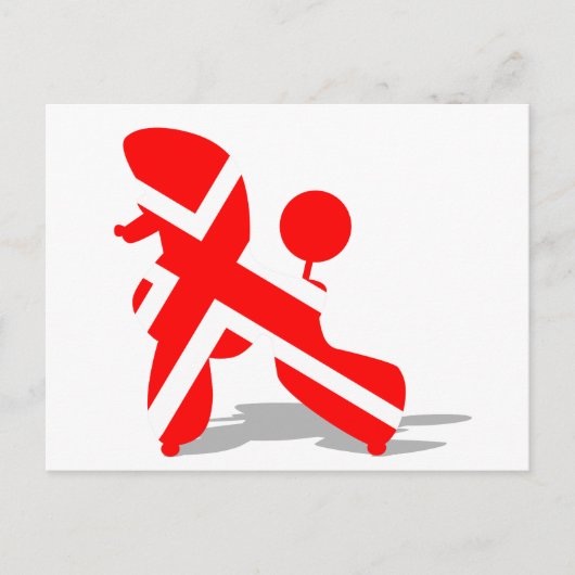 Pudel Postkarte (Vorderseite)