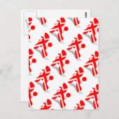 Pudel Postkarte (Vorne/Hinten)