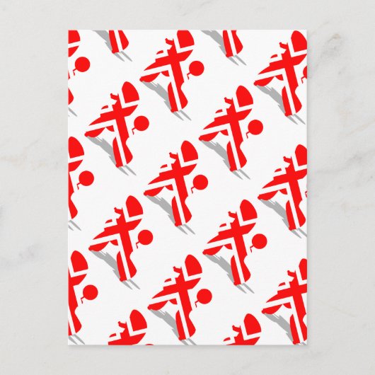 Pudel Postkarte (Vorderseite)