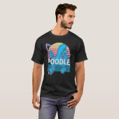 Pudel Retro T-Shirt (Vorne ganz)