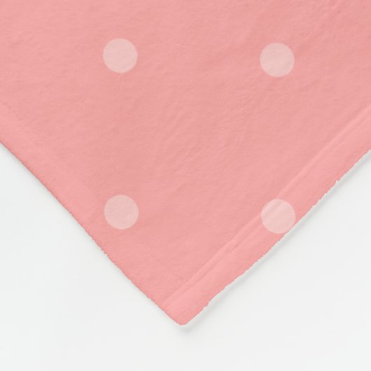 Pudel-Rock-HundeRetro rosa 50er moderne Punkte Fleecedecke (Ecke)