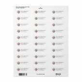 Pudel-Rücksendeadressetiketten (Vorne)