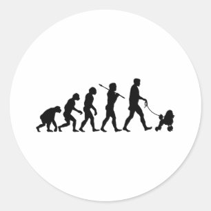 Pudel Runder Aufkleber