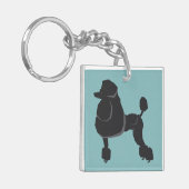 Pudel Schlüsselanhänger (Vorderseite links)