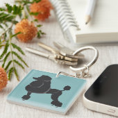 Pudel Schlüsselanhänger (Vorderseite rechts)