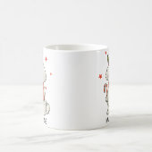 Pudel-Schneemann Weihnachten Hund Kaffeetasse (Mittel)