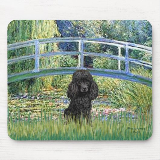 Pudel (schwarz 1) - Brücke Mousepad (Vorne)