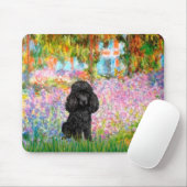 Pudel (schwarz 1) - Garten Mousepad (Mit Mouse)