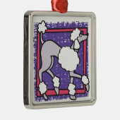 PUDEL SILBERNES ORNAMENT (Rechts)