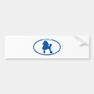 Pudel-Silhouette-Autoaufkleber Autoaufkleber