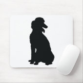Pudel-Silhouette Mousepad (Mit Mouse)