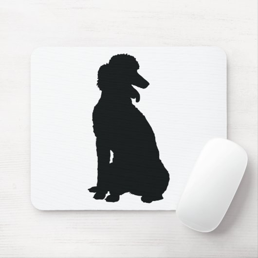 Pudel-Silhouette Mousepad (Mit Mouse)
