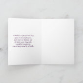 Pudel sind himmlische Gruß-Karte Karte (Innenseite)