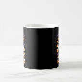 Pudel Skelett Frohes Halloween Kaffeetasse (Mittel)