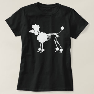 Pudel-Skelett-T-Shirt T-Shirt