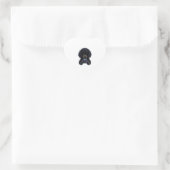 Pudel-Spieler mit Joystick Herz-Aufkleber (Tasche)
