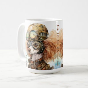 Pudel-Steampunk-Hund Kaffeetasse