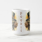 Pudel Steampunk Hund Kaffeetasse (Mittel)