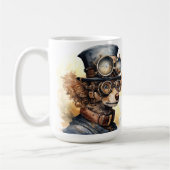 Pudel Steampunk Hund Kaffeetasse (Links)