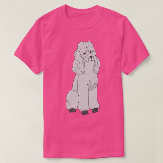 Pudel T-Shirt (Design vorne)