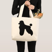 Pudel-Taschen-Tasche Jumbo Stoffbeutel (Vorderseite (Produkt))