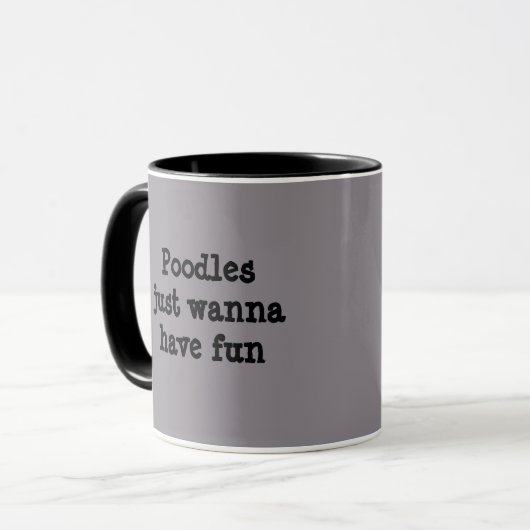 Pudel-Tasse Tasse (Vorderseite Links)