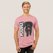 Pudel Tri-Blend Shirt (Vorderseite voll)