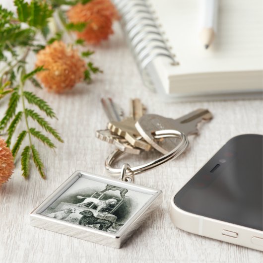 Pudel und Whippet - Gruppe von Herrn Waltons Schlüsselanhänger (Seite)