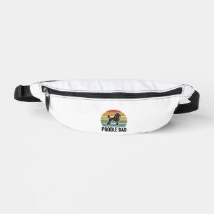Pudel-Vater Vintage-Sonnenuntergang Hunde-Liebhabe Bauchtasche