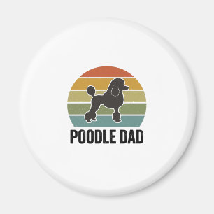 Pudel-Vater Vintage-Sonnenuntergang Hundeliebhaber Magnet