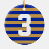 Pudel-Verhalten-Weihnachtspersonalisierte Keramikornament (Hinten)