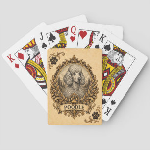 Pudel, Vintage Heritage Hund Spielkarten