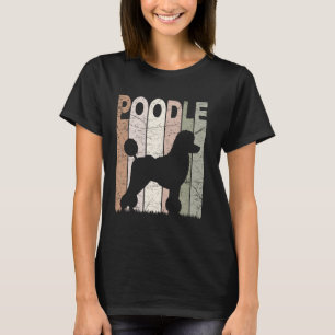 Pudel Vintage Pudel Hund Retro Pudel Caniche Liebh T-Shirt