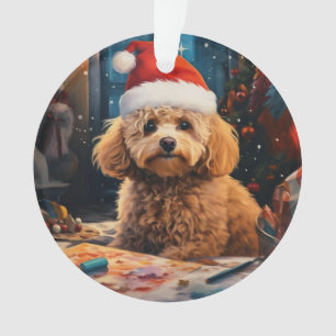 Pudel Weihnachten,Hundedenken Geschenk,Hundeliebha Ornament