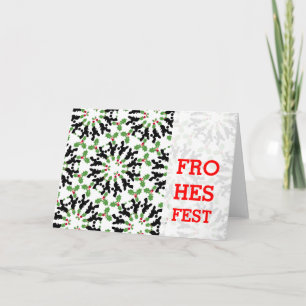 Pudel Weihnachten Karte