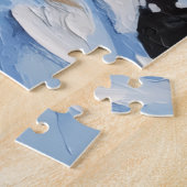 Pudel-Weihnachts-Leuchtturm-Feiertag Puzzle (Seite)