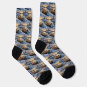 Pudel-Weihnachtsboot-Feiertag Socken (Rechts)