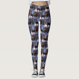 Pudel Weihnachtsfest Saison Leggings