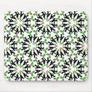 Pudel-Weihnachtsmuster Mousepad