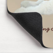 Pudel weißes schönes Mousepad (Ecke)