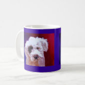 Pudel-Welpen-Tasse Kaffeetasse (Vorderseite Links)