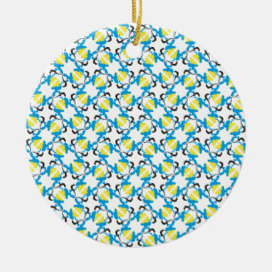 Pudel Zeit Keramik Ornament