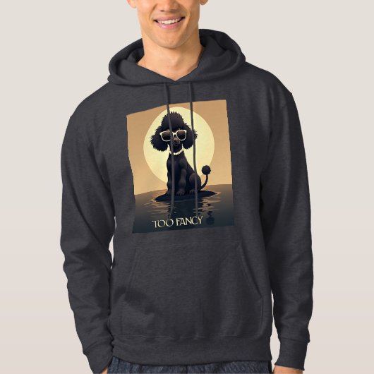 Pudel zu fancy Mode Hunde Hoodie (Vorderseite)